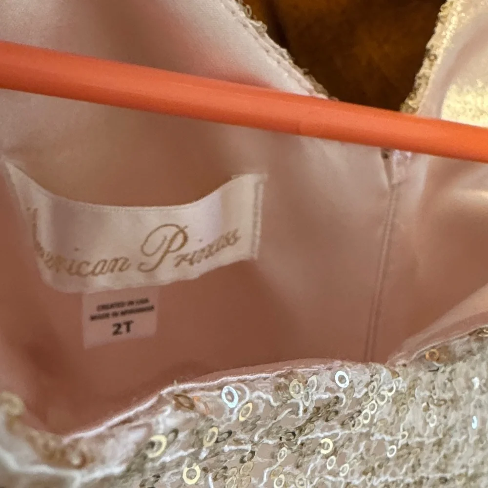 American Princess Sparkling Cream toddler Dress - Picture 6 of 6